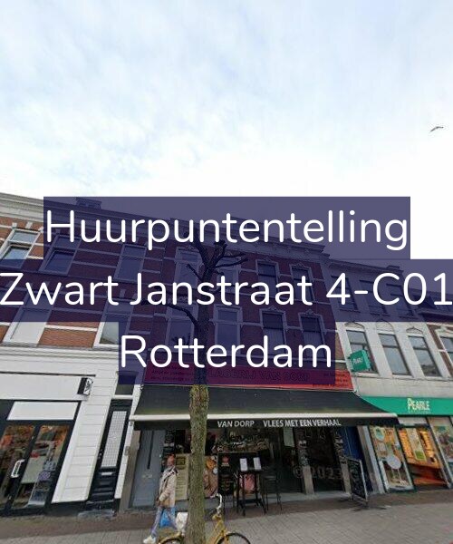Foto gevel Huurpuntentelling voor Zwart Janstraat 4-C01, Rotterdam