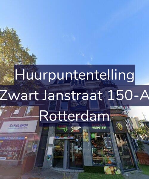 Foto gevel Huurpuntentelling voor Zwart Janstraat 150-A, Rotterdam