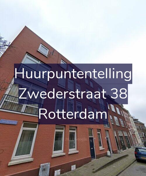 Foto gevel Huurpuntentelling voor Zwederstraat 38, Rotterdam