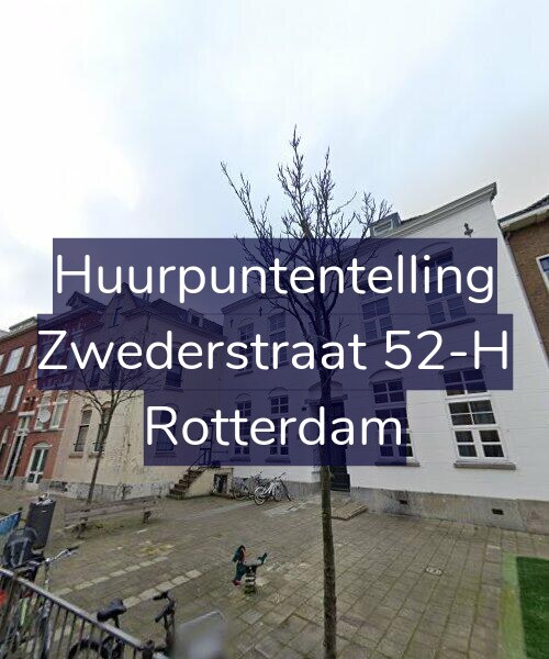 Foto gevel Huurpuntentelling voor Zwederstraat 52-H, Rotterdam