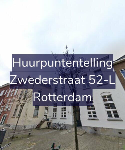 Foto gevel Huurpuntentelling voor Zwederstraat 52-L, Rotterdam