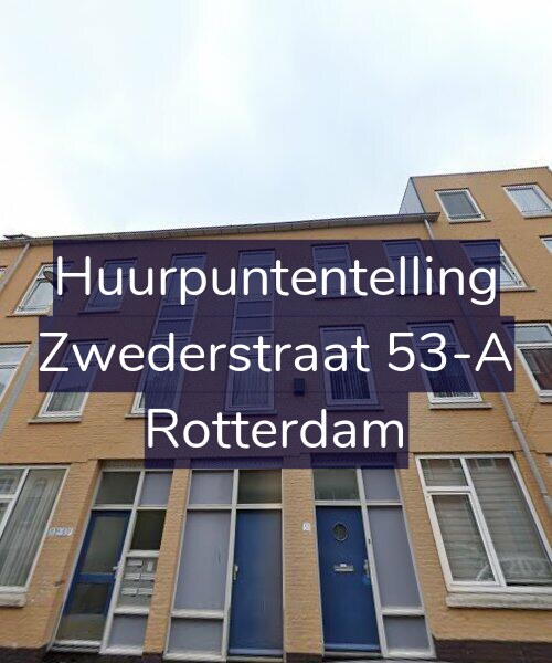 Foto gevel Huurpuntentelling voor Zwederstraat 53-A, Rotterdam