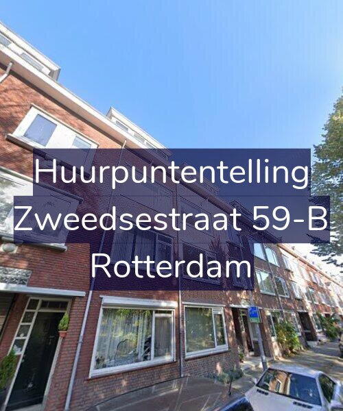 Foto gevel Huurpuntentelling voor Zweedsestraat 59-B, Rotterdam