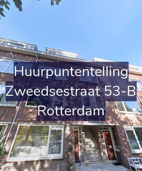 Foto gevel Huurpuntentelling voor Zweedsestraat 53-B, Rotterdam