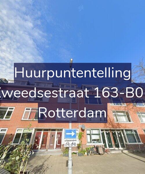 Foto gevel Huurpuntentelling voor Zweedsestraat 163-B01, Rotterdam
