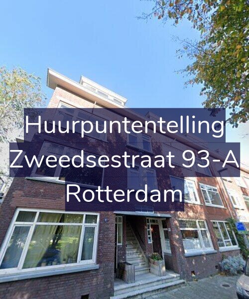 Foto gevel Huurpuntentelling voor Zweedsestraat 93-A, Rotterdam