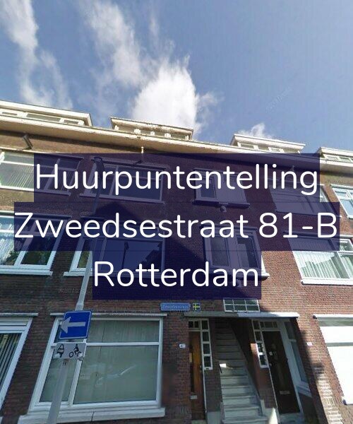 Foto gevel Huurpuntentelling voor Zweedsestraat 81-B, Rotterdam
