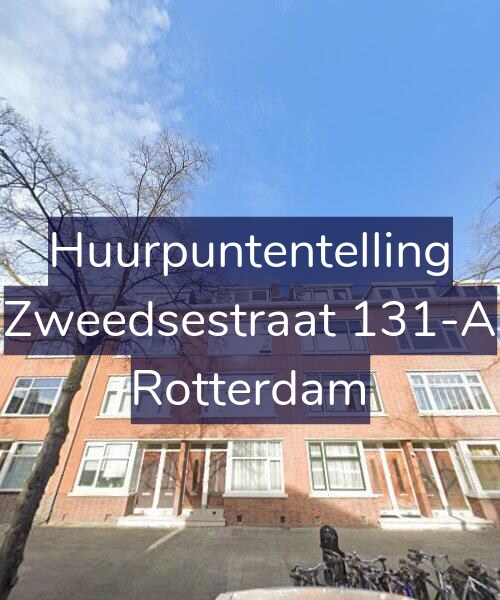 Foto gevel Huurpuntentelling voor Zweedsestraat 131-A, Rotterdam