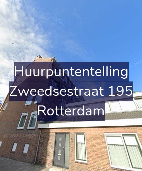 Foto gevel Huurpuntentelling voor Zweedsestraat 195, Rotterdam