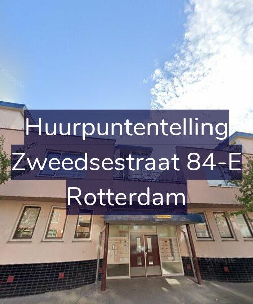 Foto gevel Huurpuntentelling voor Zweedsestraat 84-E, Rotterdam