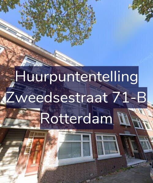 Foto gevel Huurpuntentelling voor Zweedsestraat 71-B, Rotterdam