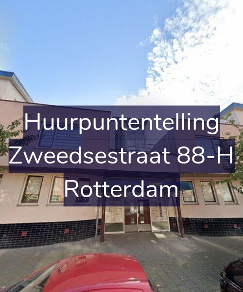 Foto gevel Huurpuntentelling voor Zweedsestraat 88-H, Rotterdam