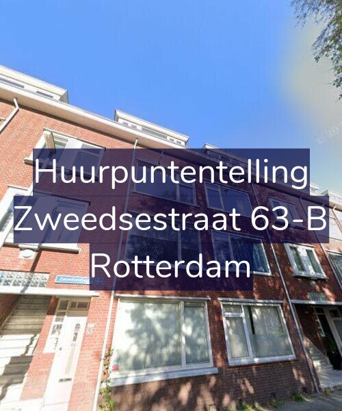 Foto gevel Huurpuntentelling voor Zweedsestraat 63-B, Rotterdam