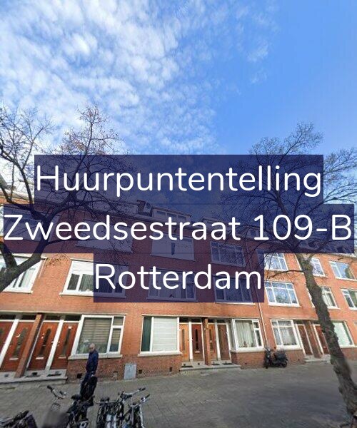 Foto gevel Huurpuntentelling voor Zweedsestraat 109-B, Rotterdam