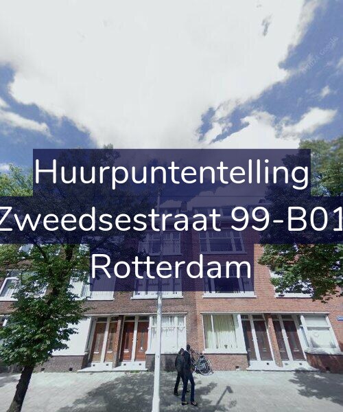 Foto gevel Huurpuntentelling voor Zweedsestraat 99-B01, Rotterdam
