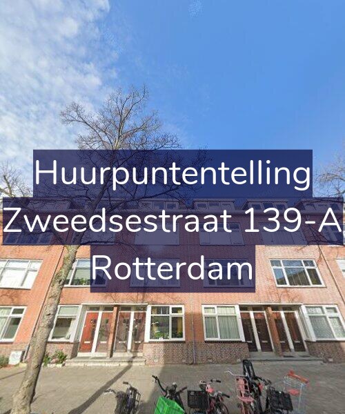 Foto gevel Huurpuntentelling voor Zweedsestraat 139-A, Rotterdam