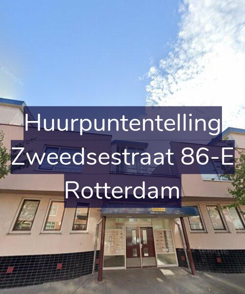Foto gevel Huurpuntentelling voor Zweedsestraat 86-E, Rotterdam