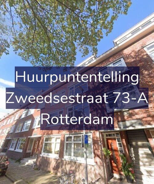 Foto gevel Huurpuntentelling voor Zweedsestraat 73-A, Rotterdam