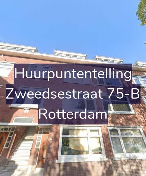Foto gevel Huurpuntentelling voor Zweedsestraat 75-B, Rotterdam