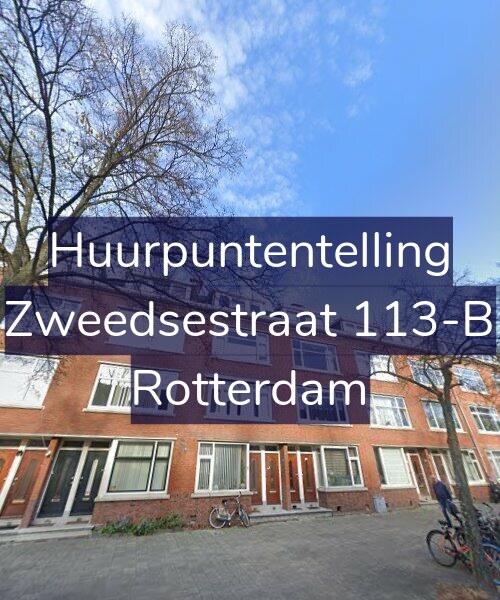 Foto gevel Huurpuntentelling voor Zweedsestraat 113-B, Rotterdam
