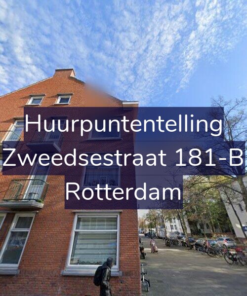 Foto gevel Huurpuntentelling voor Zweedsestraat 181-B, Rotterdam