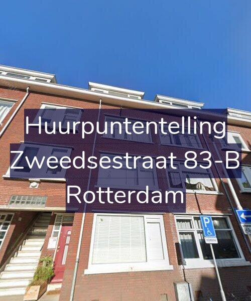 Foto gevel Huurpuntentelling voor Zweedsestraat 83-B, Rotterdam