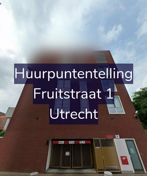 Foto gevel Huurpuntentelling voor Fruitstraat 1, Utrecht